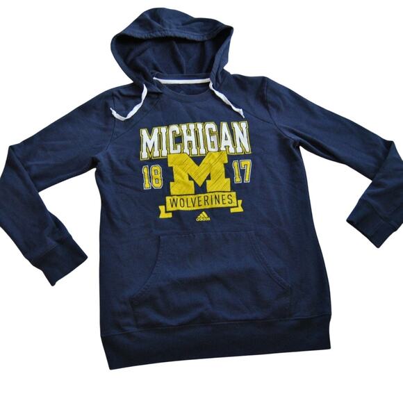Adidas Michigan Wolverines Hoodie Large - Picture 1 of 9